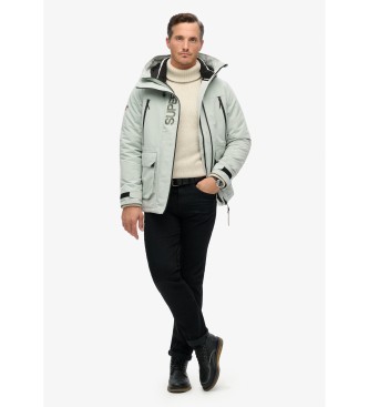 Superdry Windbreakerjacka med huva och broderi Ultimate SD gr