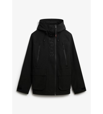 Superdry Windbreaker Jacke Ultimate Emb schwarz