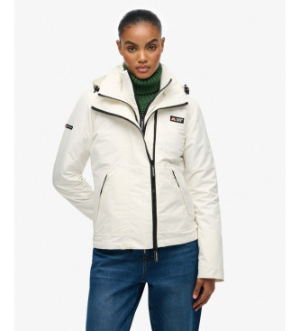 Superdry Kurtka wiatrówka z kapturem MTN biała