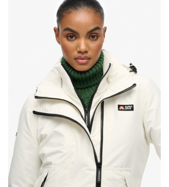 Superdry Kurtka wiatrówka z kapturem MTN biała