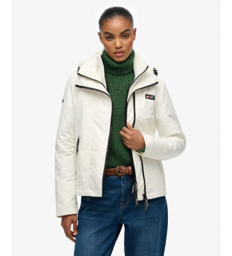 Superdry Kurtka wiatrówka z kapturem MTN biała