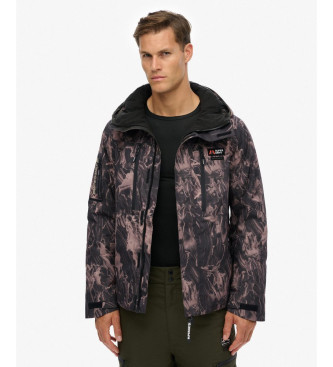 Superdry Ski shell jas bruin, zwart