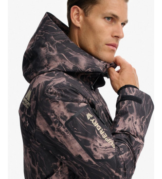 Superdry Ski shell jas bruin, zwart