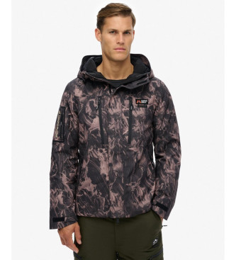 Superdry Ski shell jas bruin, zwart