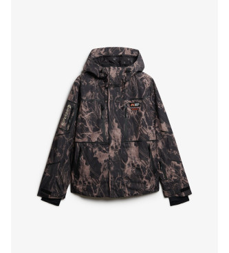 Superdry Ski shell jas bruin, zwart
