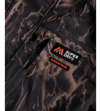 Superdry Ski shell jas bruin, zwart