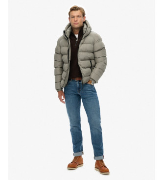 Superdry Športna puffer jakna s kapuco
