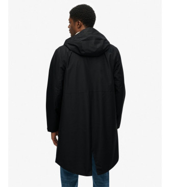 Superdry Tech Fishtail Parka czarny