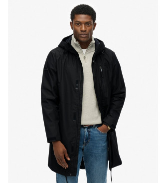 Superdry Tech Fishtail Parka czarny