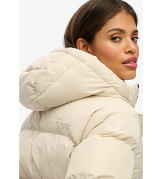 Superdry Casaco com capuz 5 Baffle Sports Puffer bege