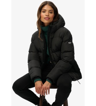 Superdry Abrigo Hooded 5 Baffle Sports negro