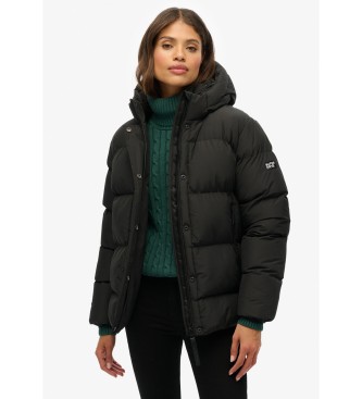 Superdry Abrigo Hooded 5 Baffle Sports negro