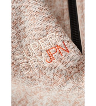 Superdry Veste bombardier en tricot gris 