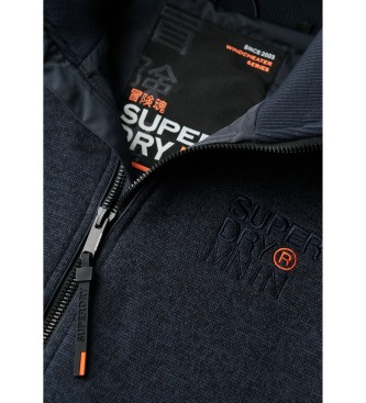 Superdry Casaco de malha azul-marinho