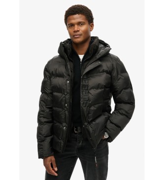 Superdry Graphic Puffer Coat black