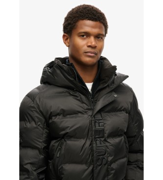 Superdry Abrigo Graphic Puffer negro