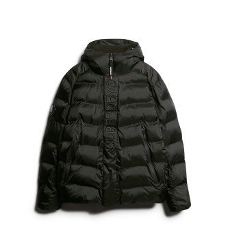 Superdry Abrigo Graphic Puffer negro