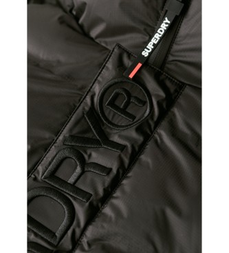 Superdry Graphic Puffer Coat black