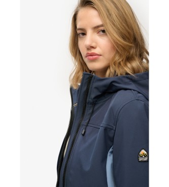 Superdry Giacca Trekker color block blu scuro