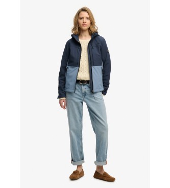 Superdry Giacca Trekker color block blu scuro