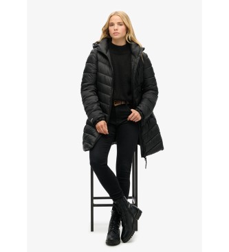 Superdry Fuji Mid Coat schwarz