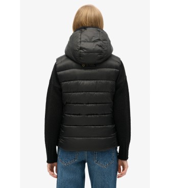 Superdry Gilet trapuntato Fuji nero