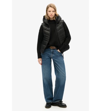 Superdry Gilet trapuntato Fuji nero