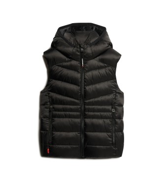 Superdry Gilet trapuntato Fuji nero