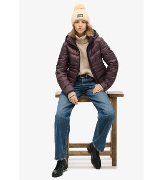 Superdry Veste matelasse  capuche Fuji purple