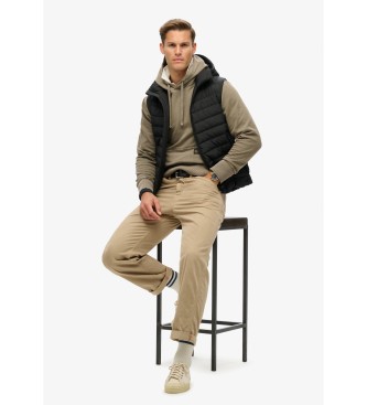 Superdry Gilet imbottito Fuji Sport nero