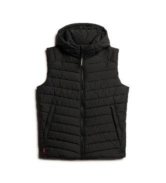 Superdry Gilet imbottito Fuji Sport nero