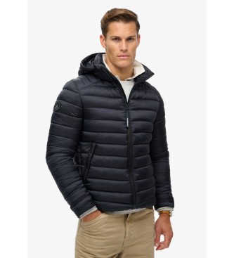 Superdry Fuji Sport Hooded Quilted Jacket Navy (veste matelasse  capuche)