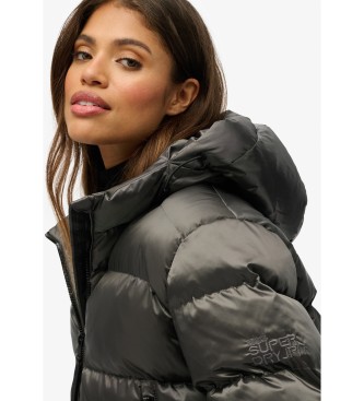 Superdry Veste matelassée sportive avec capuche noire