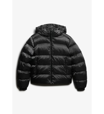 Superdry Veste matelassée sportive avec capuche noire
