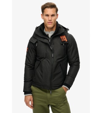 Superdry Casaco corta-vento Mtn com capuz preto