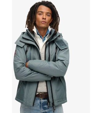 Superdry Vindjakke med htte Mountain blue