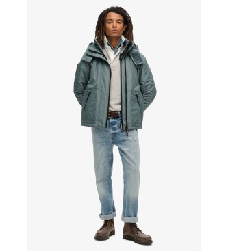 Superdry Windbreakerjacka med huva Mountain blue