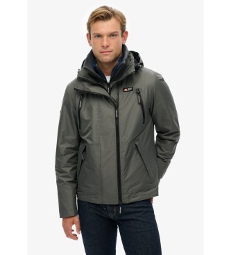 Superdry Casaco com capuz cinzento