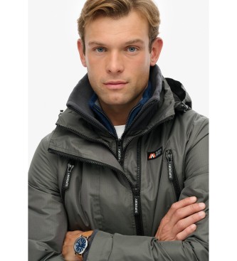Superdry Casaco com capuz cinzento