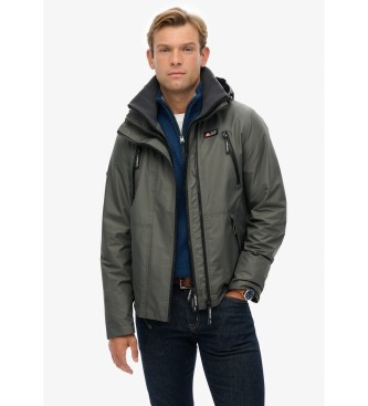 Superdry Casaco com capuz cinzento