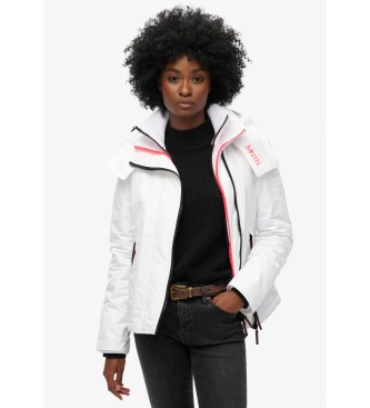 Superdry Mountain windbreaker-jakke med htte, hvid