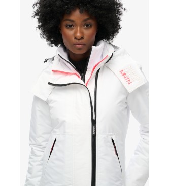 Superdry Mountain windbreaker jacket with hood white