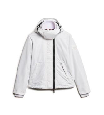 Superdry Mountain windbreaker jacket with hood white