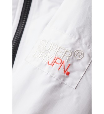 Superdry Mountain windbreaker jacket with hood white