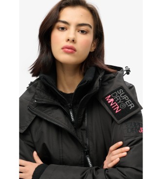 Superdry Chaqueta cortavientos de montaa con capucha  negro