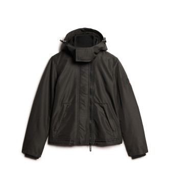 Superdry Mountain windbreaker-jakke med htte  sort