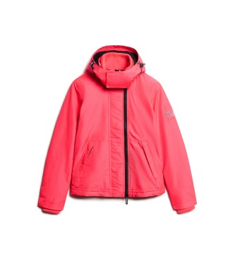 Superdry Mountain windbreaker jacket with hood  pink