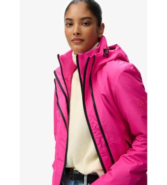 Superdry Giacca antivento da montagna con cappuccio rosa