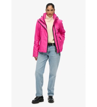 Superdry Giacca antivento da montagna con cappuccio rosa