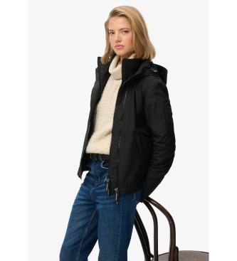 Superdry Giacca antivento con cappuccio da montagna nera